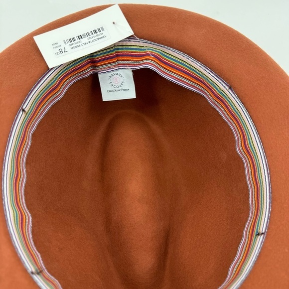 NWT Duran’s Terracotta 100% Wool Boho Fedora Hat - Picture 10 of 14